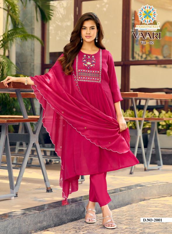Passion tree vaari vol-2 wholesale dress material hyderabad